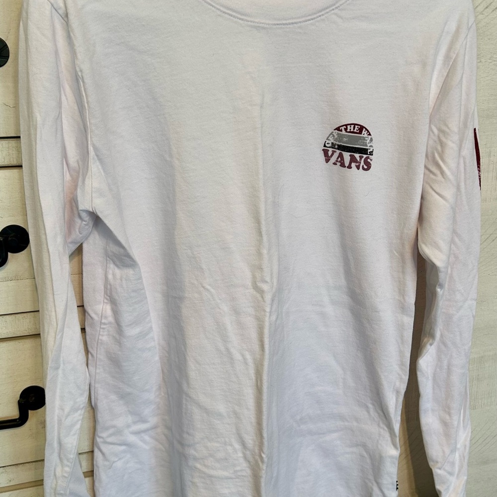 Vans White Long Sleeve Shirt